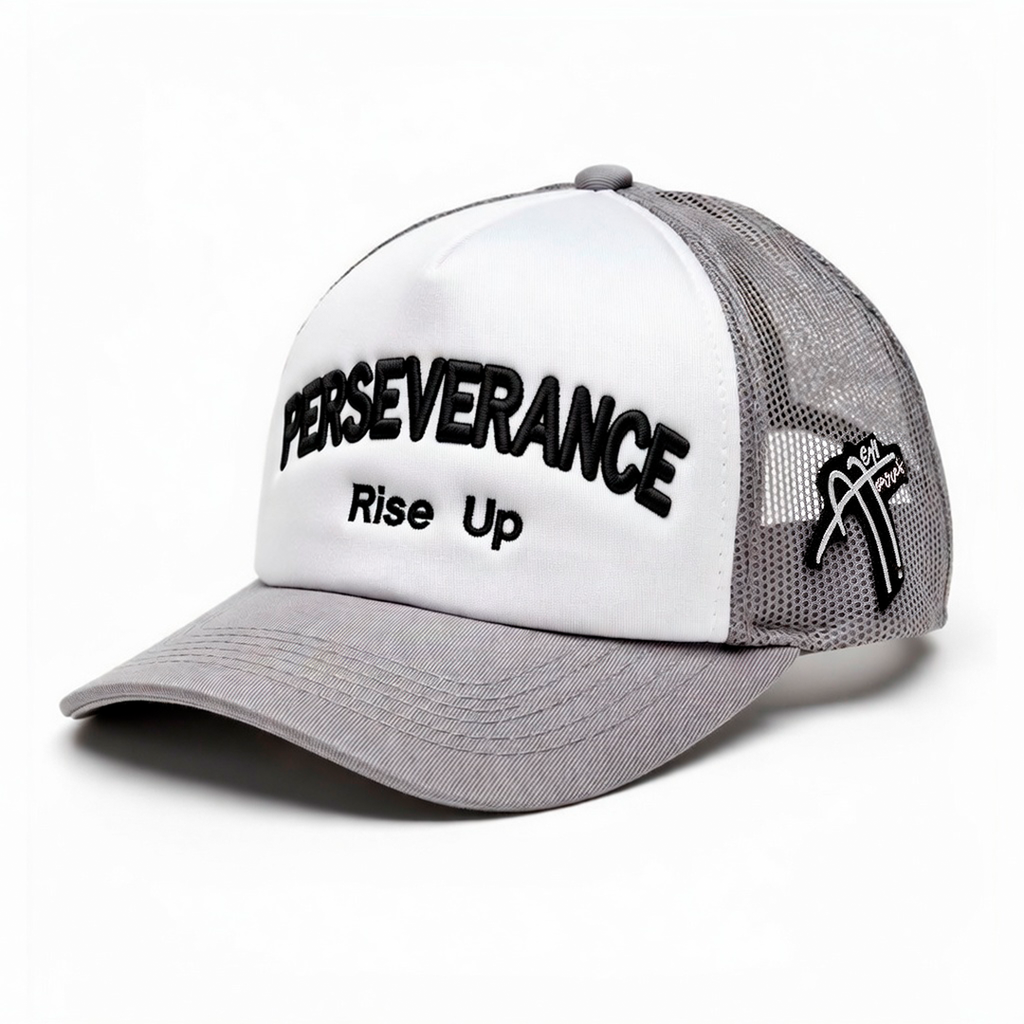 PERSEVERANCE on Gray & White