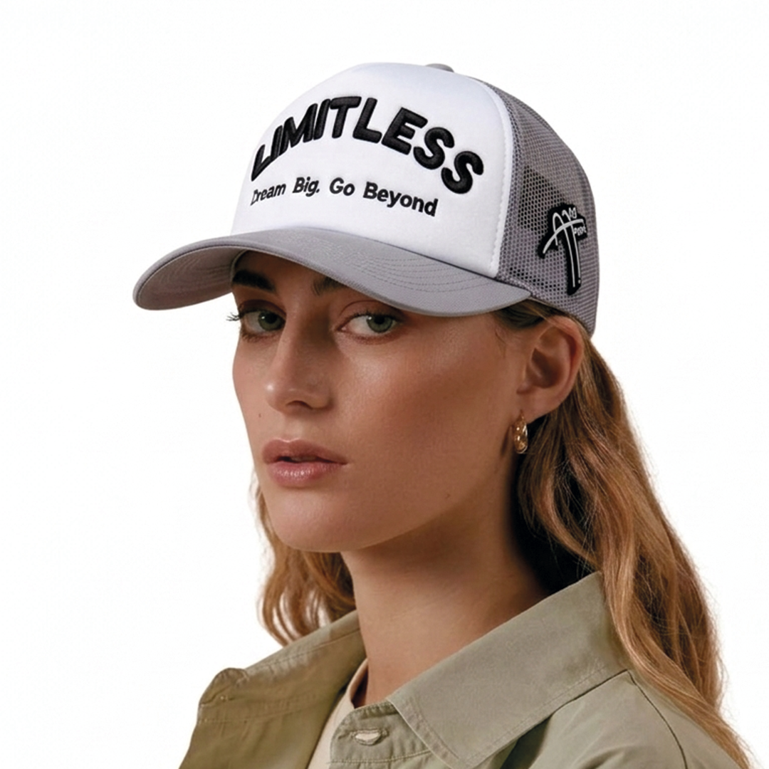 LIMITLESS on Grey & White