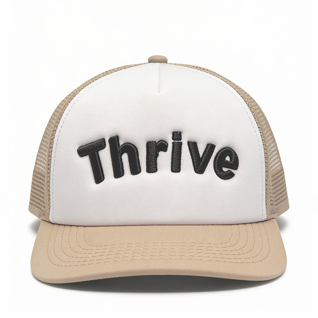 Thrive on Beige & White