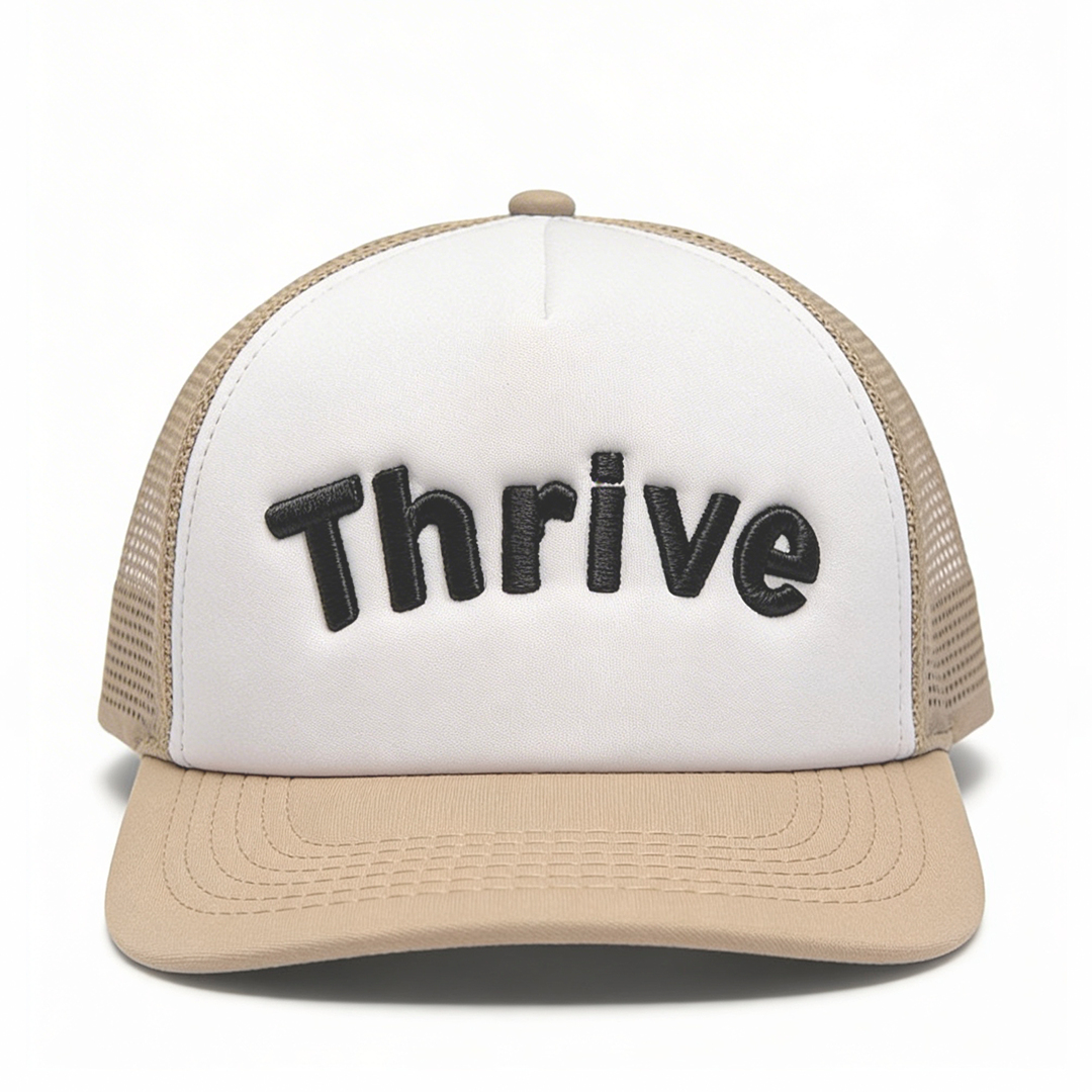 Thrive on Beige & White