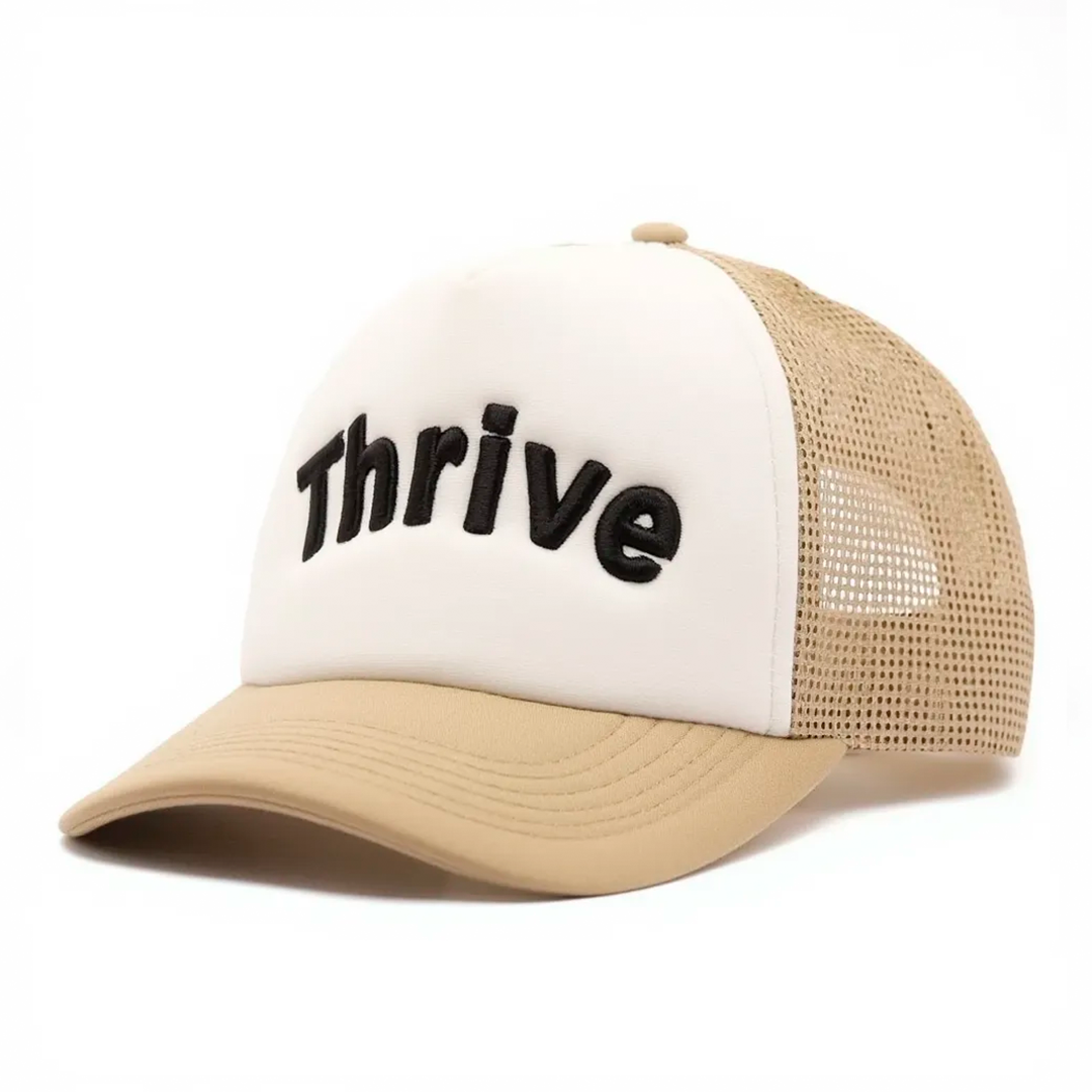 Thrive on Beige & White